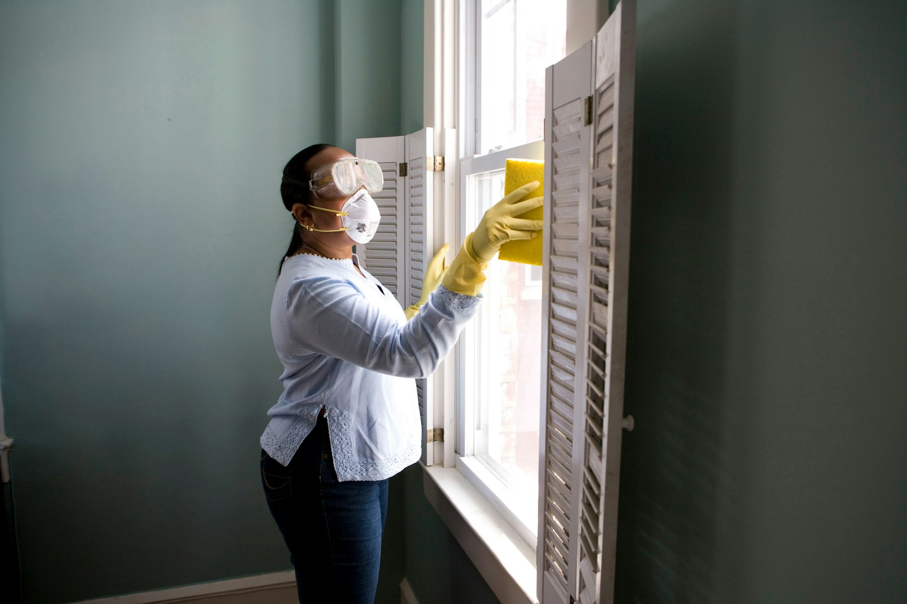 Hands-on care inside a home