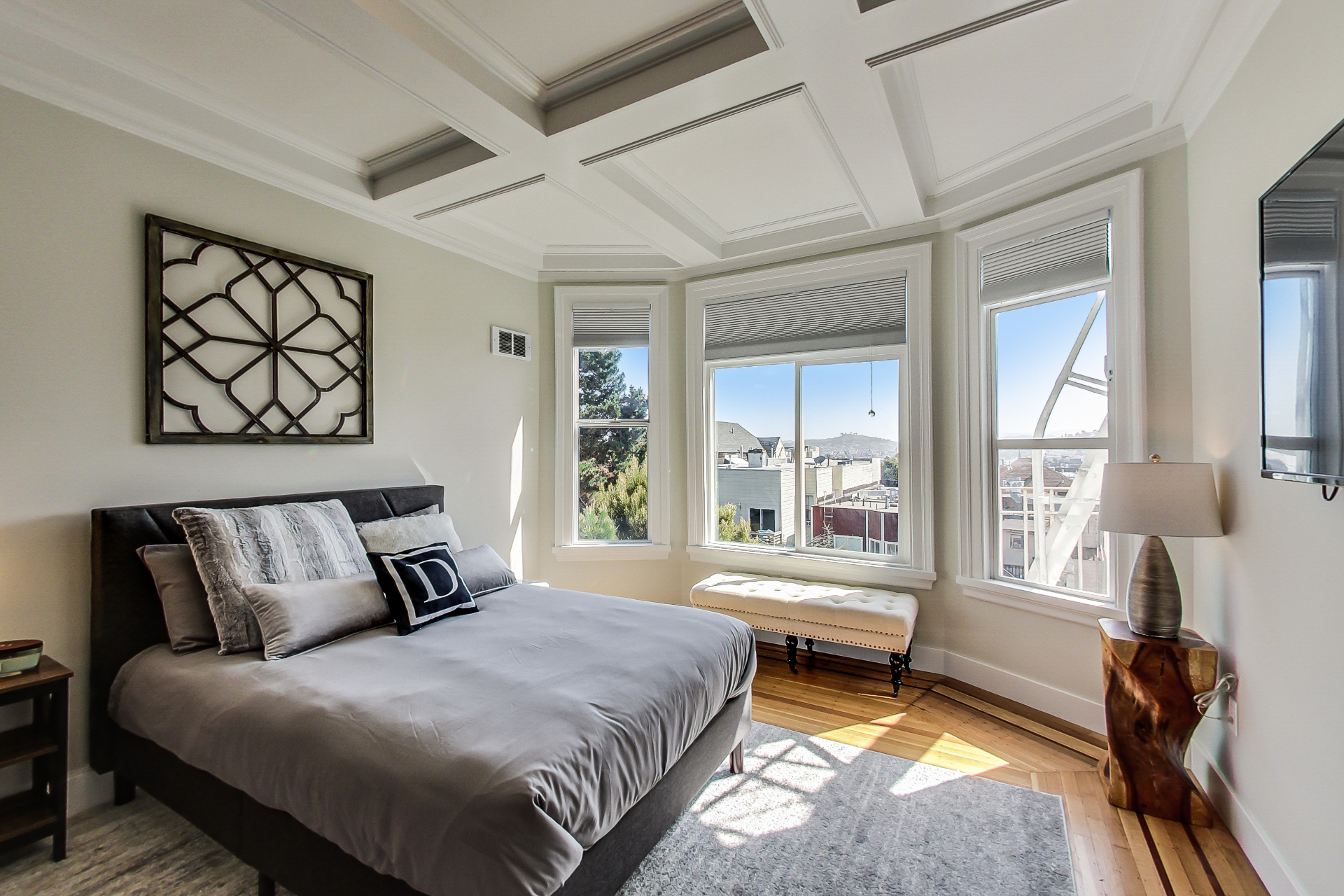 Finished bedroom ready to lease