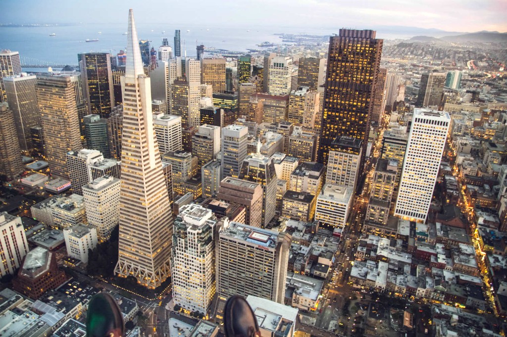 San Francisco skyline at dusk